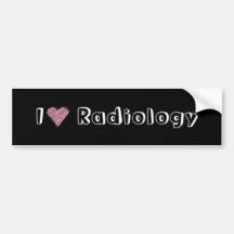 I heart radiology bumper stickers