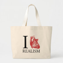 I Heart Realism Canvas Bags