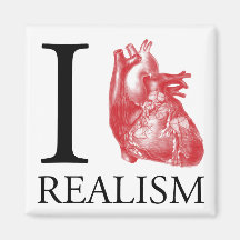 I Heart Realism Fridge Magnet