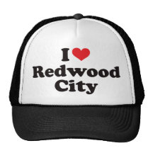 I Heart Redwood City Mesh Hats