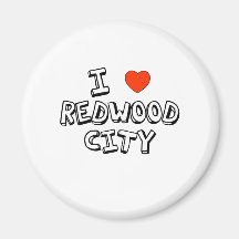 I Heart Redwood City Refrigerator Magnet