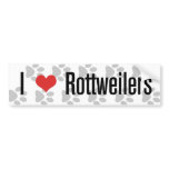 I (heart) Rottweilers Bumper Sticker