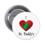 I heart Saint paddy's Pinback Button