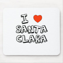 I Heart Santa Clara Mouse Pad