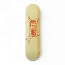 I heart sausage dogs skate board decks