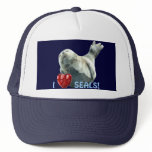 I HEART SEALS Harbour Seal Wildlife-lover Hat