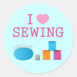 I Heart Sewing Sticker