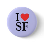 "I Heart SF (San Francisco)" Pinback Button