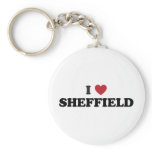 I Heart Sheffield Great Britain keychains