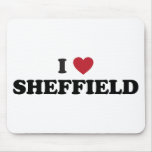 I Heart Sheffield Great Britain mousepads