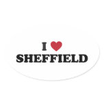 I Heart Sheffield Great Britain stickers