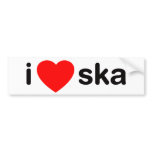 I Heart Ska bumper stickers