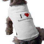 I heart Soccer moms Dog Tee Shirt