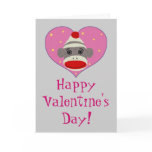 I Heart Sock Monkey Card