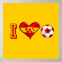 I heart Spanish Soccer Poster