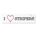 I [Heart] Stripers Bumper Sticker bumper stickers
