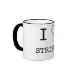 I [Heart] Stripers Ringer Mug