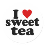 I Heart Sweet Tea stickers