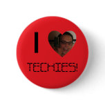 "I Heart Techies!" Button