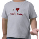 I heart teddy bears t-shirts