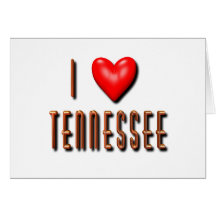 I Heart Tennessee Greeting Cards