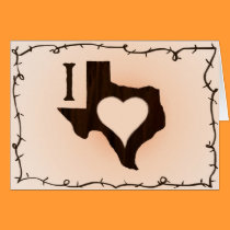 I heart Texas cards