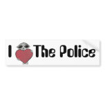 I Heart The Police Alien bumper stickers