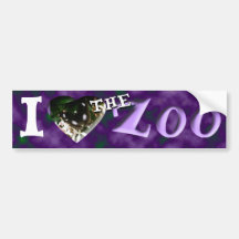I (Heart) the Zoo (Butterfly) Bumper Stickers