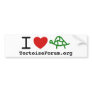 I Heart Tortoises Bumper Sticker