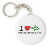 I Heart Tortoises Keychain