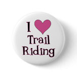 I Heart Trail Riding Pinback Buttons