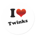 I Heart Twinks stickers
