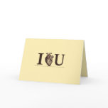 I Heart U Greeting Card