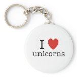 I Heart Unicorns Key Chains