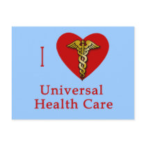I Heart Universal Health Care Coverage Post Cards