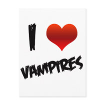 I Heart Vampire Post Card