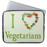 I Heart Vegetarians Laptop Computer Sleeves