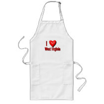 I Heart West Virginia Aprons