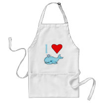 I Heart Whales Products Apron