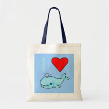 I Heart Whales Products Bags