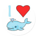 I Heart Whales Products stickers