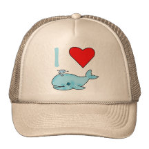 I Heart Whales Products Trucker Hat