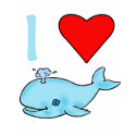 I Heart Whales Products t-shirts