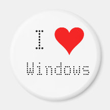 I heart Windows Magnets