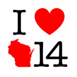 I Heart Wisconsin 14 t-shirts