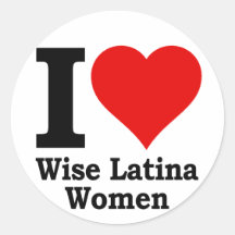 I (heart) Wise Latina Women Stickers