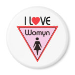 I Heart Womyn magnets