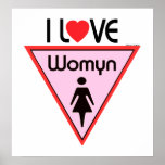 I Heart Womyn posters