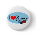 I heart xmas buttons