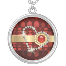 i heart you diamonds red pendant